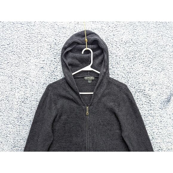 Barefoot Dreams Cozychic Lite Full Zip Hoodie Size L Black - Picture 3 of 11